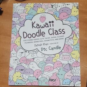 Brand New Kawaii Doodle Class Book by Zainab Khan (creator of Pic Candle)